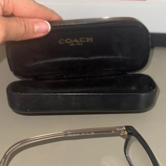 Coach Black and Gold Eyeglasses with Case - Picture 7 of 8